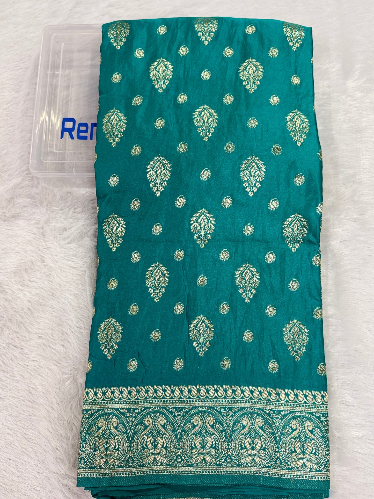 Classic Rama Blue  Banarasi Silk Saree with Heritage Zari Weaving