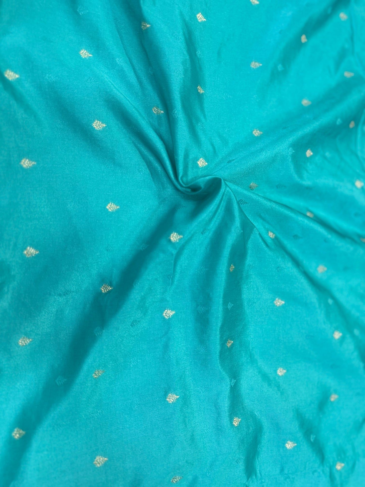Classic Firozi Blue Banarasi Silk Saree with Heritage Zari Weaving